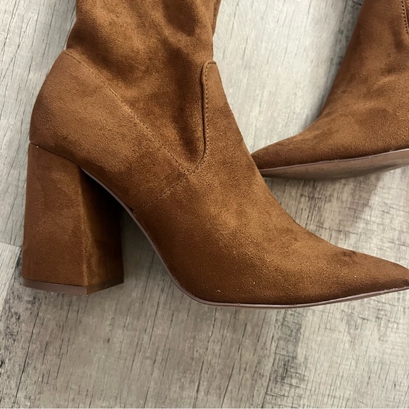 Steve Madden Jacoby Brown Pointed Toe Tall Over- the-Knee  Boots Shoes Size 9 - Picture 8 of 8